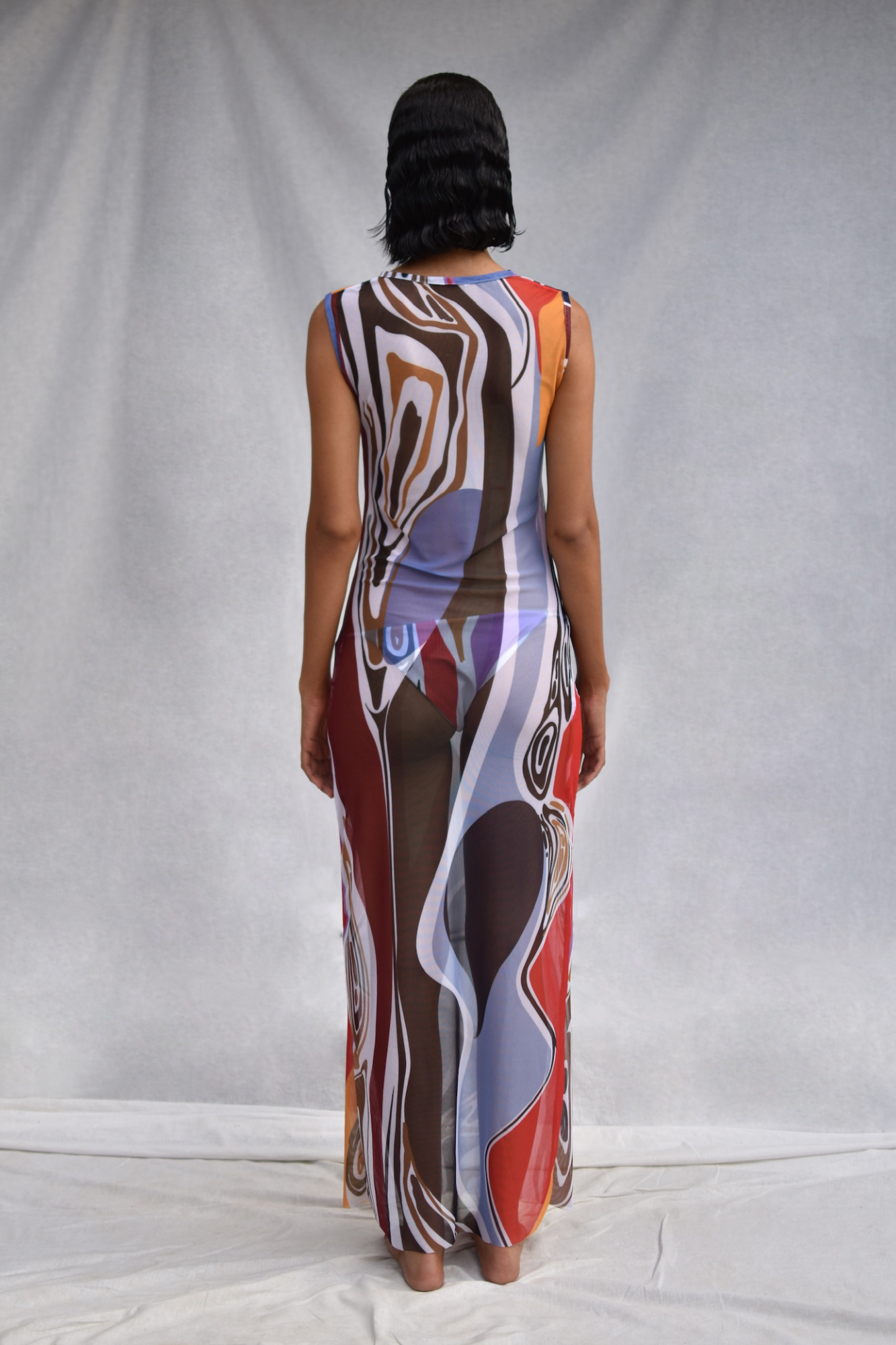 Ikupo Long Mesh Dress