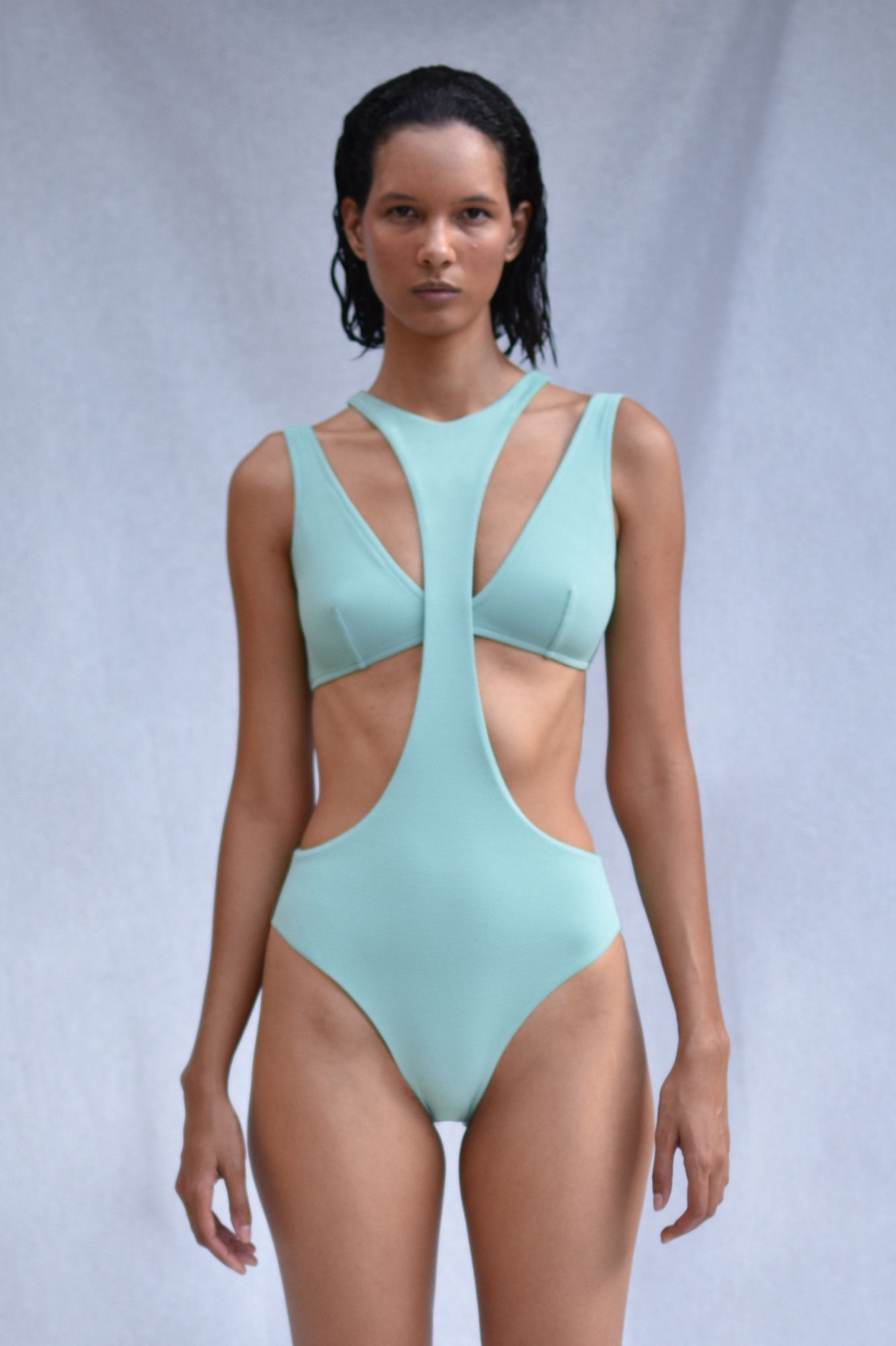 Ikupo High Neck Bodysuit Brief