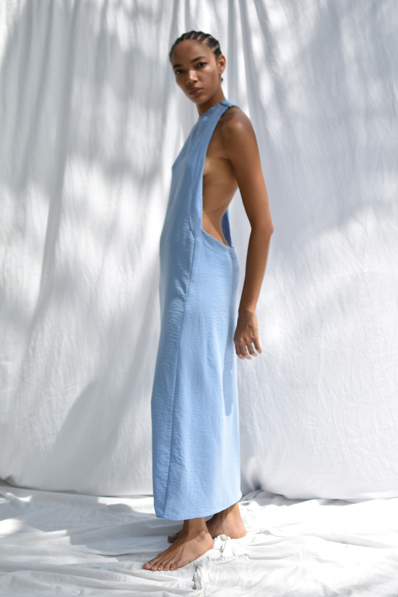 KAPÜY ASYMMETRIC CROSS-OVER MAXI DRESS