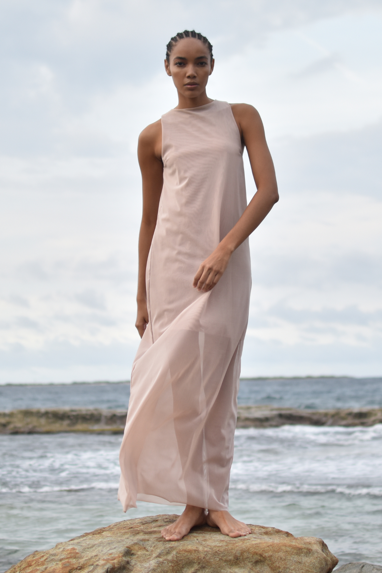 IKUPO MAXI MESH DRESS