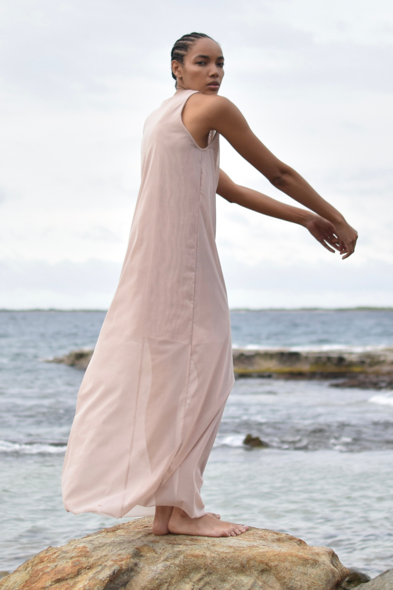 IKUPO MAXI MESH DRESS