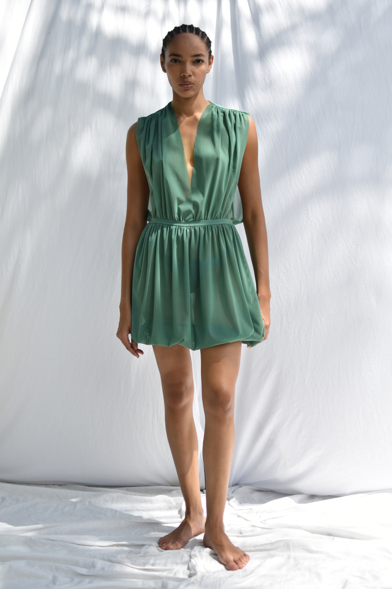 ENNAKINE SHORT MESH DRESS