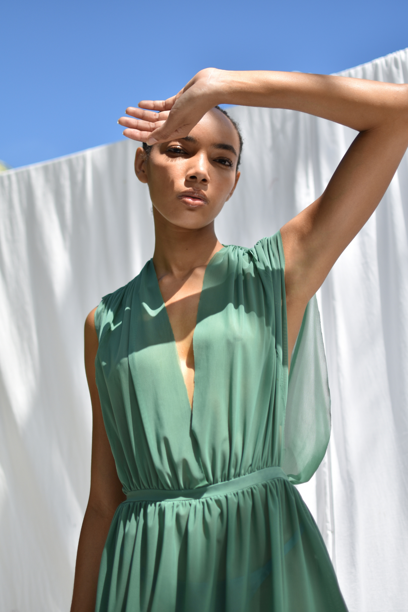 ENNAKINE SHORT MESH DRESS