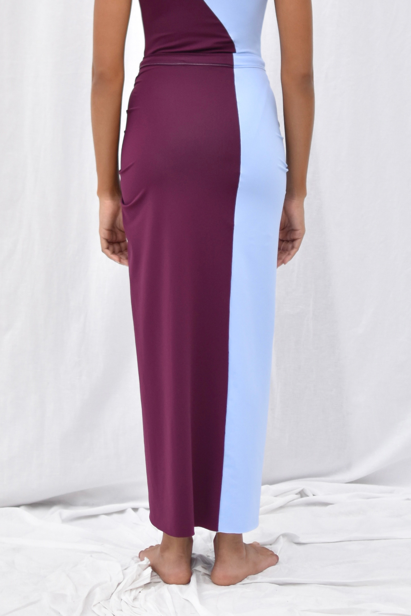 CHÏRIKÖ CONVERTIBLE COLOR-BLOCK SKIRT