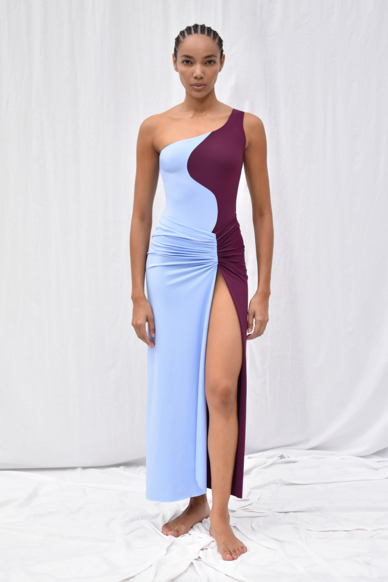 CHÏRIKÖ CONVERTIBLE COLOR-BLOCK SKIRT