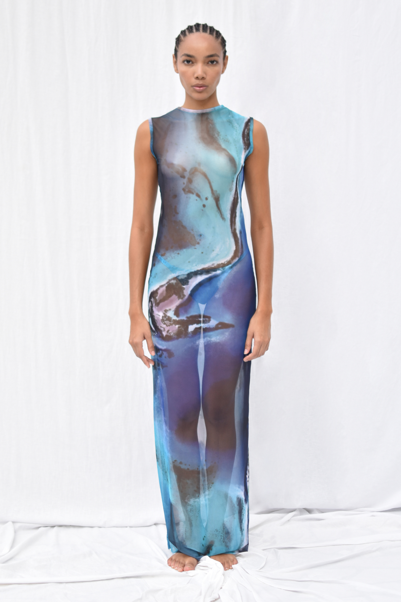 IKUPO LONG MESH DRESS