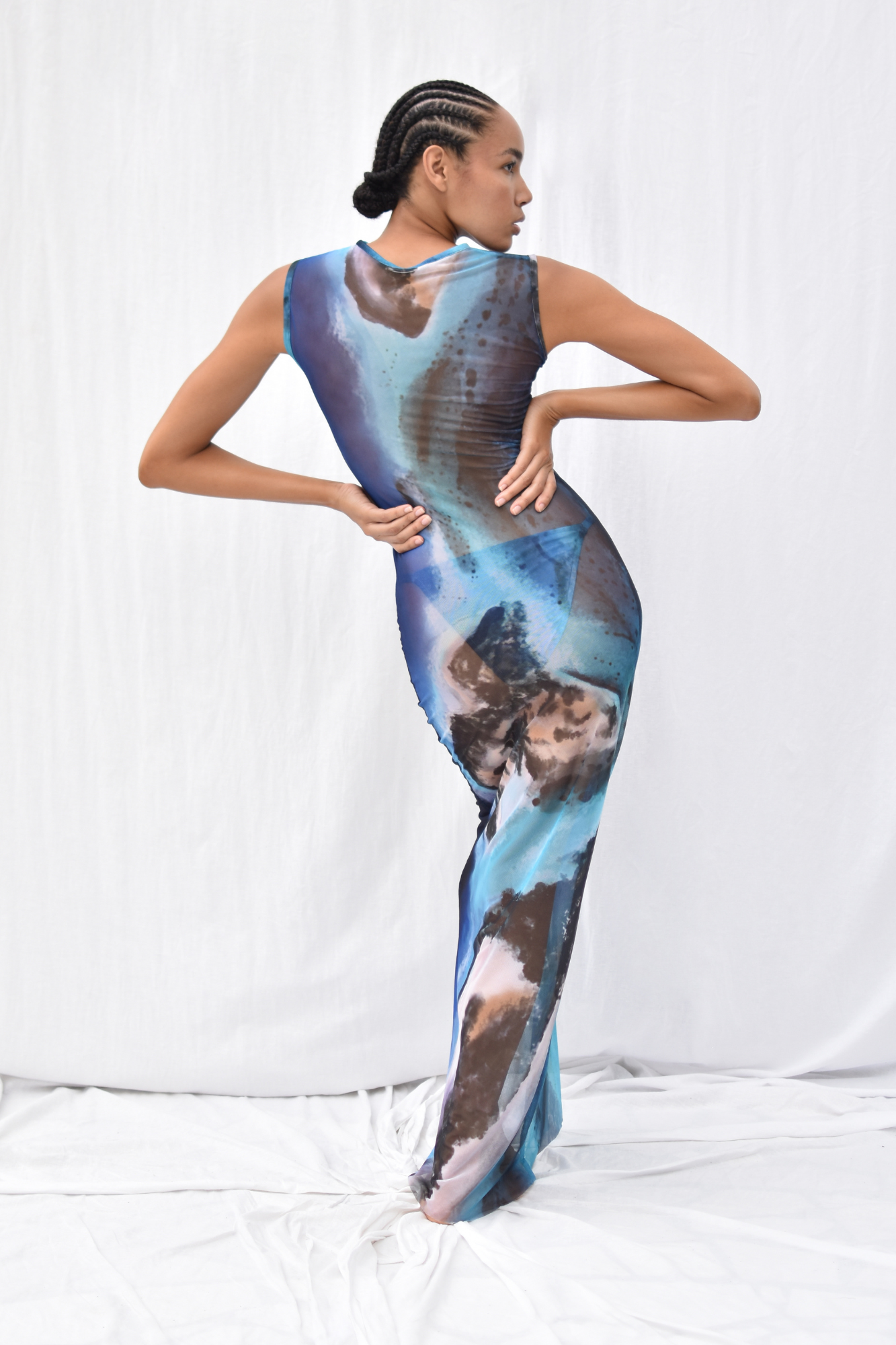 IKUPO LONG MESH DRESS